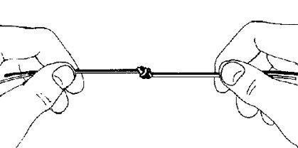 Curso de pesca con mosca - Nudos - Nudo de tippet