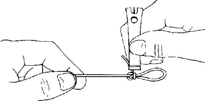 Curso de pesca con mosca - Nudos - Nudo perfection loop